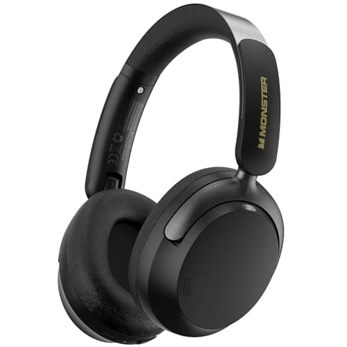 Monster Persona 3rd ANC Bluetooth Headphones 5.4 with Mic (Black) $41.49 + Free S/H