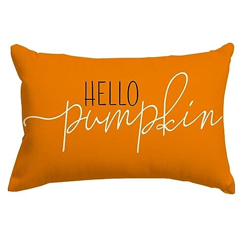 Cute “Hello Pumpkin” Fall Pillow Covers from $2 on Amazon