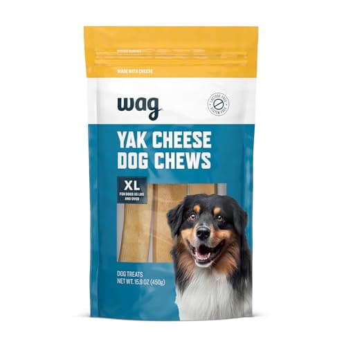 Amazon Brand - Wag Yak Cheese ...s and Larger, 3 Count, 15.9 oz