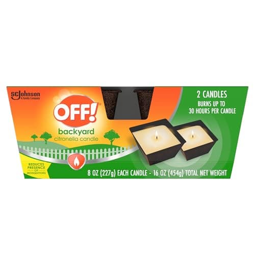 Prime Members: 2-Pk 8-Oz OFF! Backyard Citronella Candle $8.90 w/ S&S + Free S&H
