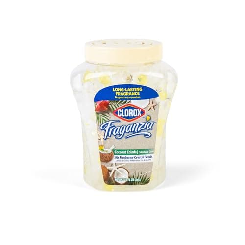 Clorox Fraganzia 12-Ounce Crystal Beads Air Freshener & Odor Eliminator Gel (Coconut Colada) $1.26 w/ S&S + Free Shipping w/ Prime or $35+