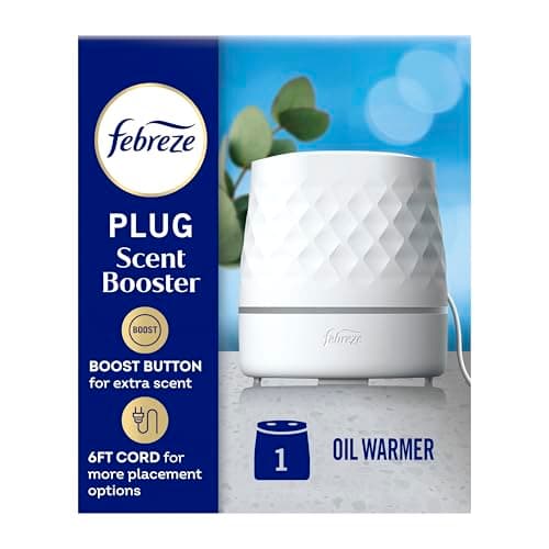 [AC] $4.99* | Febreze Plug Scent Booster Continuous Scent Device Oil Diffuser (White) at Amazon