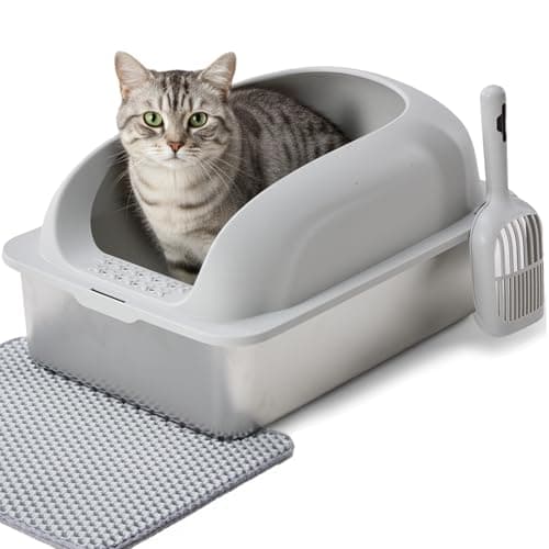 Simple Deluxe XL Stainless Steel Litter Box with Lid for $34 + free shipping