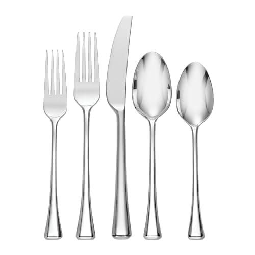 Oneida Faceta 20 Piece Fine Fl...tainless Steel, Silverware Set