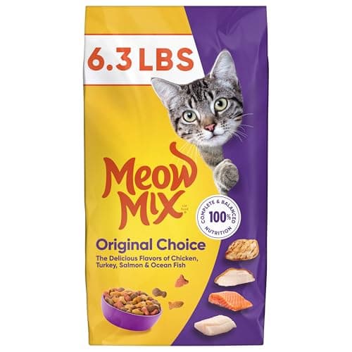[SnS, AC] $3.38 | 6.3-Pound Meow Mix Original Choice Dry Cat Food at Amazon