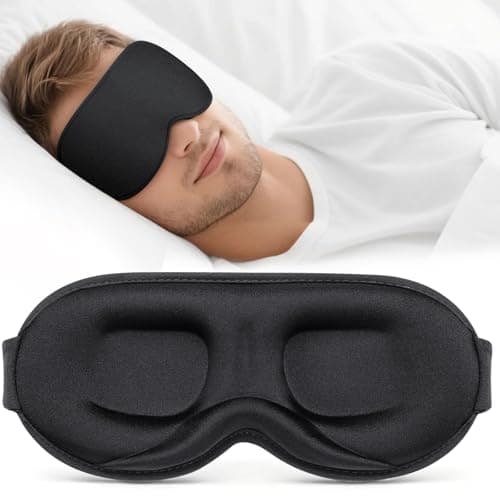 Vynix 3D Blackout Sleep Mask for Side Sleepers (Black) $3.59 + Free Shipping w/ Prime or on $35+
