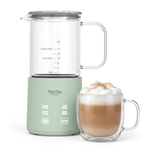 Martha Stewart Milk Frother an...or Hot and Cold Milk, Honeydew