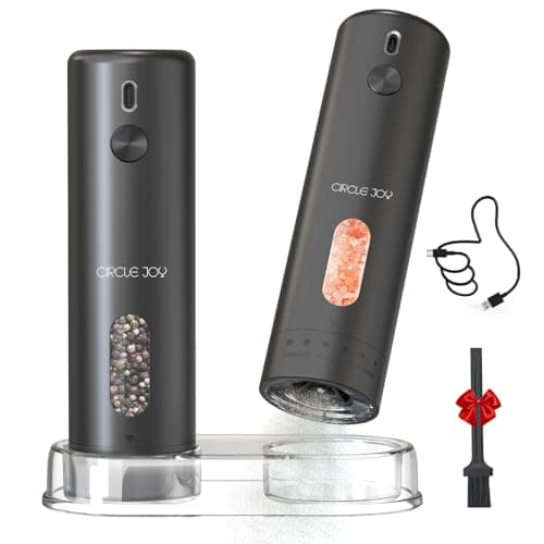 110ml Circle Joy Rechargeable Electric Salt & Pepper Grinder $12