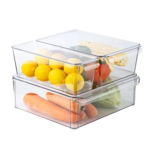 SIMPLEMADE Clear Refrigerator ...Bathroom, Pack of 3 (Design 2)