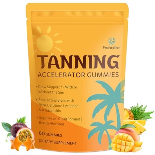 Tanning Gummies with Astaxanth... Vegan & Sugar Free - 60 Count
