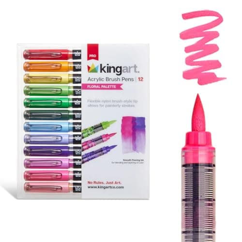 KINGART Acrylic Paint Markers ...od, fabric, glass & DIY crafts