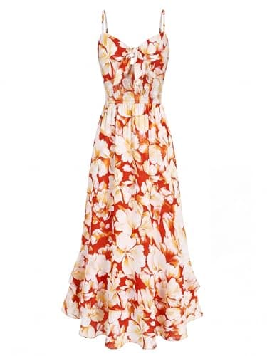 GRACE KARIN Womens Maxi Floral Sundresses Summer Beach Boho Dress Spaghetti Strap Dresses $15.99