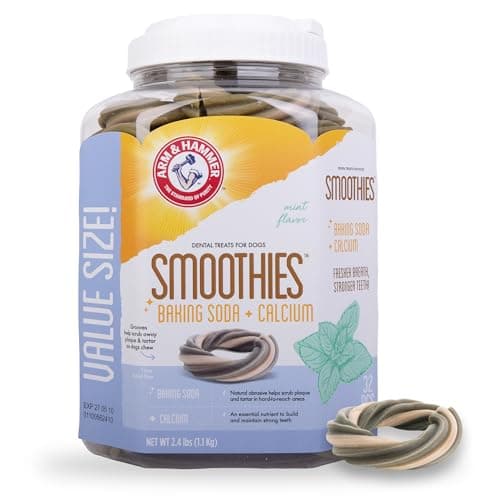 Arm & Hammer Smoothies Dental Chews 32-Count Bucket for $13 + free shipping w/ Prime