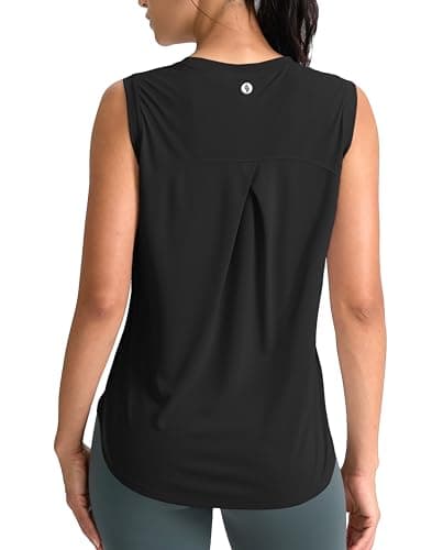 SANTINY Women's Sleeveless Workout Tank Top (Various) $7.79 + Free Shipping w/ Prime or on $35+