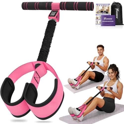 Upgraded Pedal Resistance Band with Handles, Foot Pedal Resistance Bands for Women, Core Abs Leg Training, Exercise Bands for Full Body Workout Fitness, Home Gym Equipment, Pilates & Physical Therapy