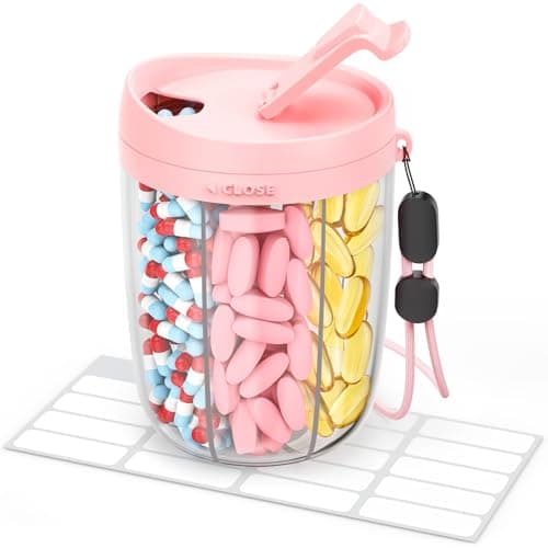 [Prime] AMOOS Anti-Mix Large Pill Dispenser w/ 6 Compartments $5.94 + Free Shipping