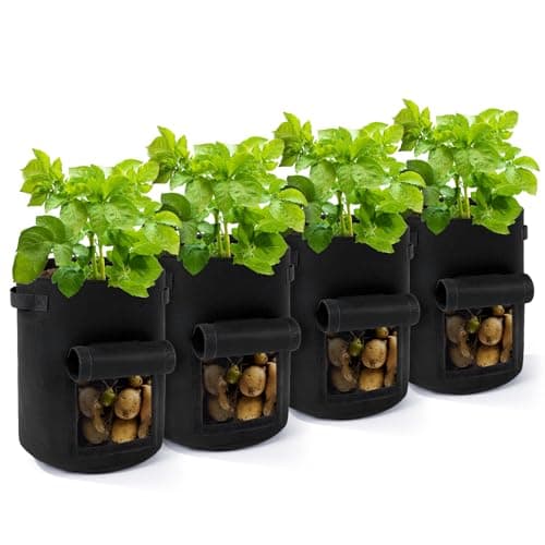 [Prime] $8.44 | Backyard Expressions 10-Gallon Potato Grow Bags – Set of 4 at Amazon