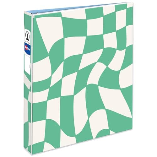 Avery 3 Ring Binder, 1 Inch Ro...lection, Groovy Checks (26803)