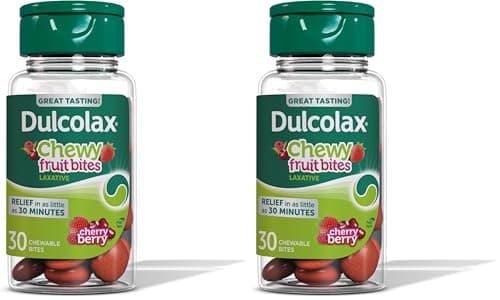 Dulcolax Saline Laxative Chewy...e 600 mg, 30 Count (Pack of 2)