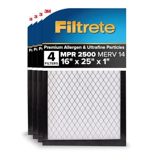 Filtrete 16x25x1 AC Furnace Ai...hma & Allergy Friendly, 4-Pack
