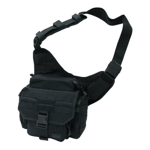 Rapdom Tactical Field Bag, Black, 10" W x 11" H x 5.5" D