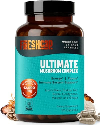 FreshCap Mushrooms 120-Count Ultimate Mushroom Supplement for $27 w/ Subscribe & Save + free shipping