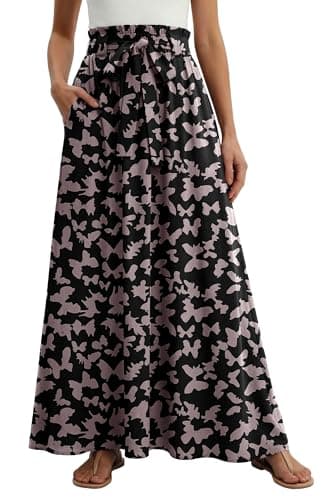 Lepunuo Women's High Waisted A-Line Maxi Skirt w/ Pockets (Various) $9.99 + Free Shipping w/ Prime or on $35+