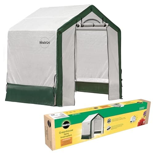Miracle-GRO 6' x 4' x 6' Outdo...ver and Zippered Panels, Clear