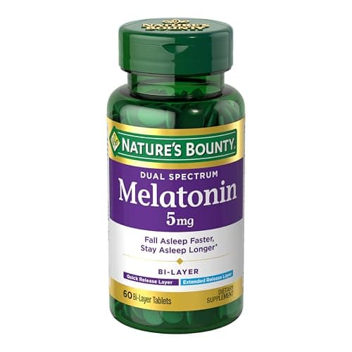 [SnS, AC] $3.48* | 60-Ct Nature's Bounty Dual Spectrum Melatonin 5mg Tablets at Amazon