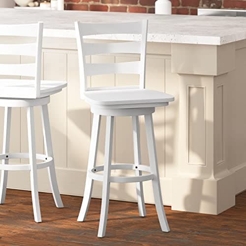 Taylor & Logan Laurel Wooden S...ar Stool in Antique White Wash