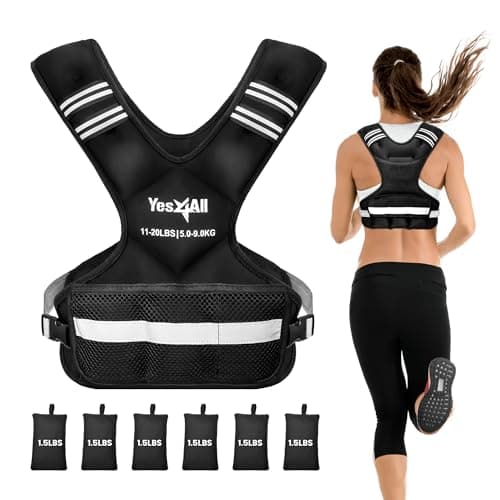Yes4All Adjustable Weighted Ve...ength Training for Men & Women