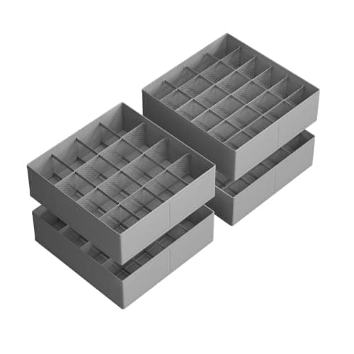 Songmics 80-Cell Drawer Organizer Set 4-Pack for $13 + free shipping w/ Prime