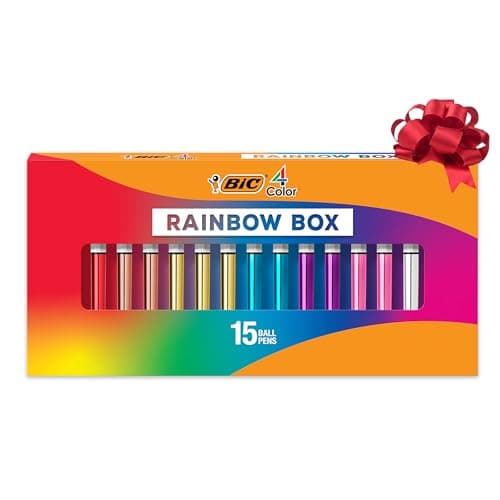15-Pack BIC 4-Color Retractable Ball Pens (Medium Point; 1.0mm) $17.49 w/ S&S + Free Shipping w/ Prime or on $35+