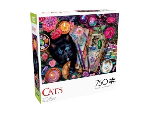 Buffalo Games Crafty Cats 750-...s - Stress Relief & Jigsaw Fun