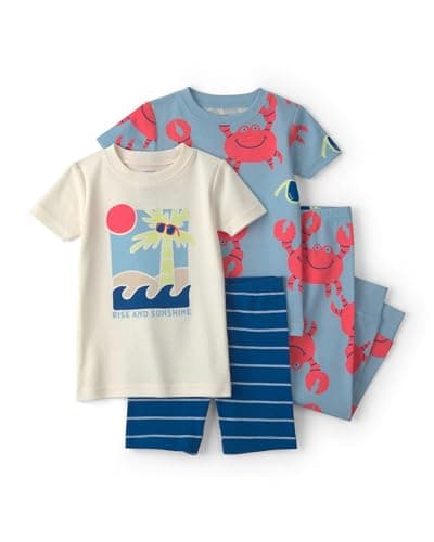 Carter's Boy 4-Piece Tight Fit Cotton Pajama Set, Multi, 4T