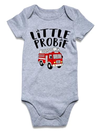 BFUSTYLE Newborn Funny Baby Clothes Baby Announcement Little Probie Cotton Baby Boy Outfits 0-3 Month