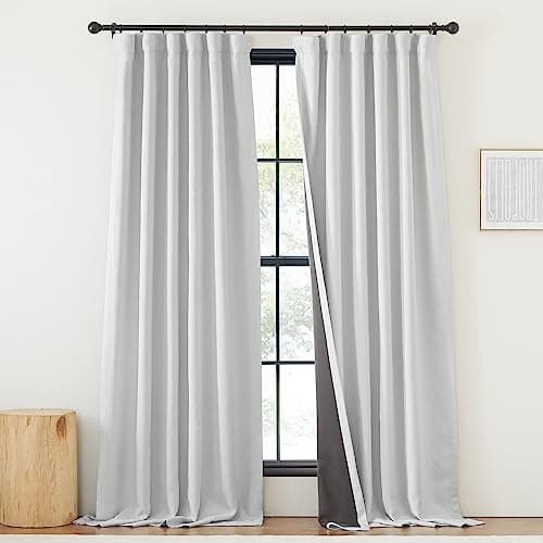 NICETOWN Greyish White 100% Bl...om/Bedroom, W50 x L84, 1 Panel