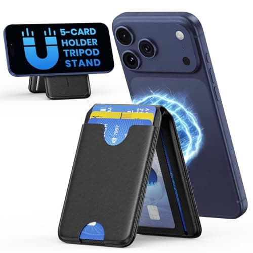 Nepagz MagSafe 5-Card RFID iPhone Wallet w/ Adjustable Stand (Black) $11.25 + Free Shipping w/ Prime or $35+ Orders