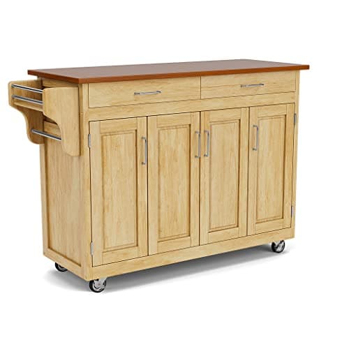 Homestyles Create Kitchen Cart, Oak, Natural