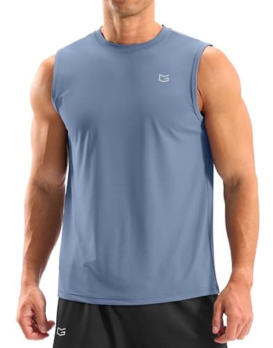 G Gradual Men's UPF 50+ Sleeveless Workout Tank Tops (Various) $9