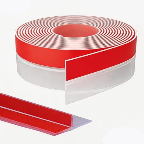 T-Shaped Silicone Weather Stripping for Doors Frame Seal 3.18in x 20Ft, Door Draft Stopper for Exterior Doors, Wind Proof, Sound Proof Door Seal Blocks Cold Air Noise Water Dust