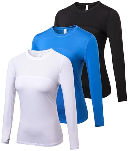 SPVISE Womens Lightweight Long Sleeve Workout Tops Fitted Gym Running Hiking Athletic Yoga Shirts Quick Dry UPF 50+ Sun Shirt