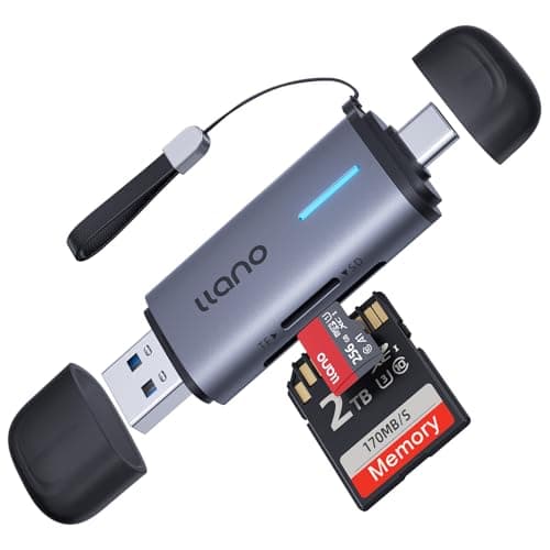 llano 2-in-1 USB-C 3.0 Micro SD Card Reader $6.95