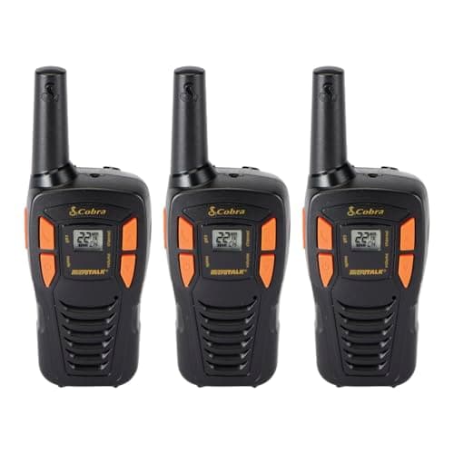 3-Pack Cobra ACXT145 Rechargeable Compact Long Range Walkie Talkies (Black, 22-Channel) $34.95 + Free Shipping w/ Prime or on $35+