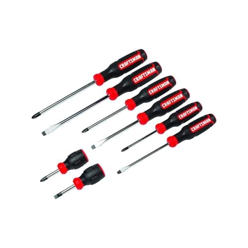 $14.98* | 8-Pc CRAFTSMAN Bi-Material Slotted & Phillips Screwdriver Set + 10% Back w/ Prime Visa Card at Amazon