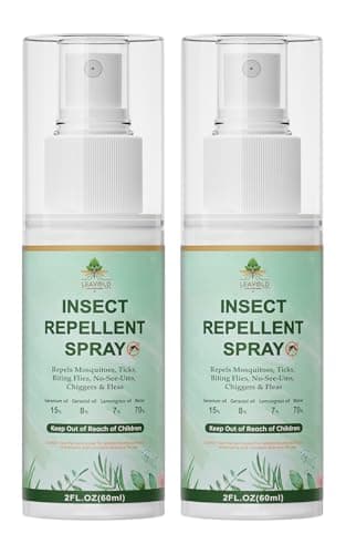 Mosquito Repellent Spray for Body, Made with Plant Essential Oils,Insect Repellent Spray Natural Bug Repellent for Skin DEET-Free Travel Size 2 Fl Oz (2 Pack)