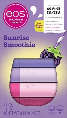 4-Pk 0.14-Oz eos Flavor Lab Secret Menu Lip Balm Gift Set (Sunrise Smoothie) 2 for $7.40 w/ S&S