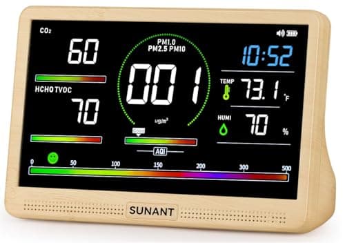 Sungait 16-in-1 7" Air Quality Monitor $49.99