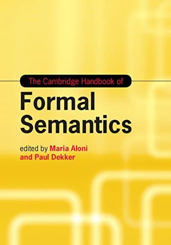 The Cambridge Handbook of Form...s in Language and Linguistics)