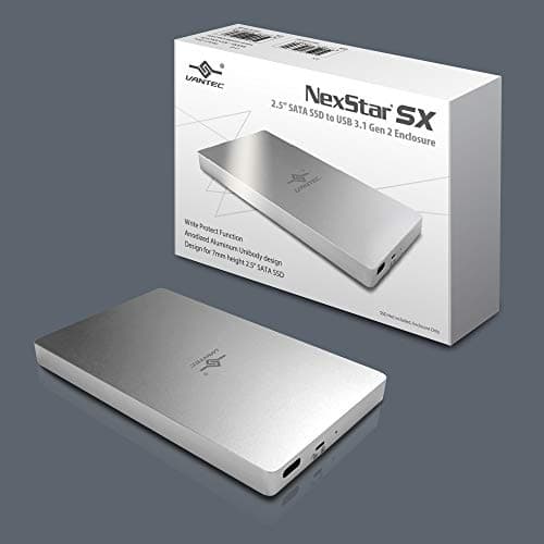 Vantec 2.5" SATA SSD to USB 3....204C3-SV), Pocket Size, Silver